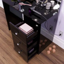 Elvira Lighted Makeup Vanity - Boahaus -Baxton Studio Sale Shop GUEST f2108f38 8ff5 4f02 b13d 9bdf49d249d8