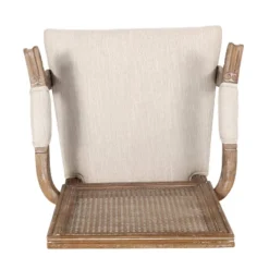 Set Of 2 Maria French Country Wood And Cane Upholstered Dining Chairs - Christopher Knight Home -Baxton Studio Sale Shop GUEST f2281338 2dae 4260 ae89 d0ceb7abf8ca