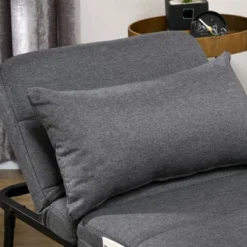 HOMCOM Ottoman Sofa Bed, 4-in-1 Multi-Function Folding Sleeper Chair Bed With Adjustable Backrest, Pillow, Side Pocket -Baxton Studio Sale Shop GUEST f2b5de19 91df 4357 aa4b 8e620ef00206