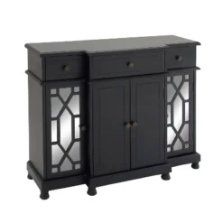 Glam Mirror And Wood Storage Cabinet Black - Olivia & May -Baxton Studio Sale Shop GUEST f2f4ab39 6136 47a1 a5ba 1efd0b87f078