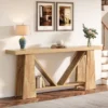 70.9" Farmhouse Wood Console Table
