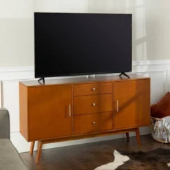Mid-Century Modern Wood Console TV Stand For TVs Up To 65" - Saracina Home -Baxton Studio Sale Shop GUEST f4776153 9248 4743 8fa8 bef9a1fa29c7