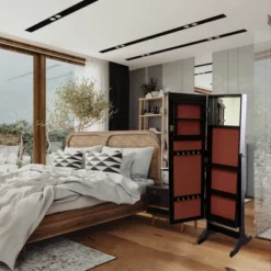 Jewelry Armoire Brown - Ore International -Baxton Studio Sale Shop GUEST f48c862a 5ee6 4ef1 b560 426b97dad716