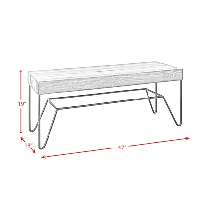 6pc Tyler Standard Height Dining Set Table, 4 Side Chairs And Bench Natural - Picket House Furnishings 1 6pc Tyler Standard Height Dining Set Table, 4 Side Chairs And Bench Natural - Picket House Furnishings