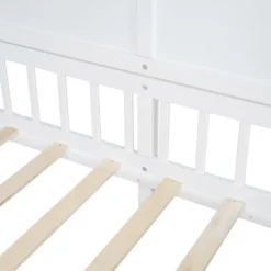 Twin Size House Bed With Shelves, Platform Bed With Window And Sparkling Light Strip On The Roof 4W - ModernLuxe -Baxton Studio Sale Shop GUEST f6123fab eb52 44c1 9eec 55fed77c8384