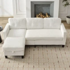 Mjkone 76" Convertible L-Shaped Sectional Sofa With Storage Ottoman,Corduroy 3-Seater Couch 21 Mjkone 76" Convertible L-Shaped Sectional Sofa With Storage Ottoman,Corduroy 3-Seater Couch -Baxton Studio Sale Shop GUEST f65f1ea1 b3bb 442a 84e4 d9ad0a2ad200