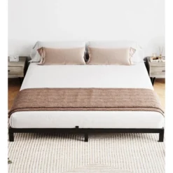 6 To 14 Inch Bed Frame With Under Bed Storage, Heavy Duty Metal Platform - Easy Assembly, No Box Spring Needed, Black -Baxton Studio Sale Shop GUEST f677bc68 9795 4e7e 90dd 066efd736b19