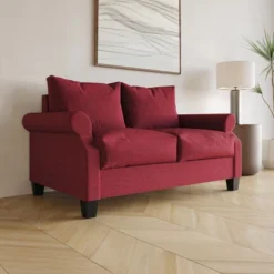 ChaletPosh Linen Love Seat -Baxton Studio Sale Shop GUEST f68f1490 bc7d 43b8 91dc 462df2de92db