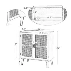 Birnirk 2-Door Accent Solid Wood Storage Cabinet With Shelves| KARAT HOME-Cherry -Baxton Studio Sale Shop GUEST f6980e0d d0cd 492b 847a 1d24756b2e0f