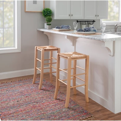 Set Of 2 Gianna Backless Barstools - Linon 5 Set Of 2 Gianna Backless Barstools - Linon - Image 5