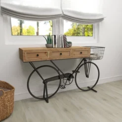 Farmhouse Metal Console Table Red - Olivia & May -Baxton Studio Sale Shop GUEST f72dc23e 6cf2 4180 8731 13ac28a12098