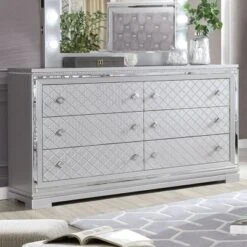 6pc Tenaya Bedroom Set Silver/Gray - HOMES: Inside + Out -Baxton Studio Sale Shop GUEST f7667c1e 180d 43c2 a52f 8e8253bddd6e