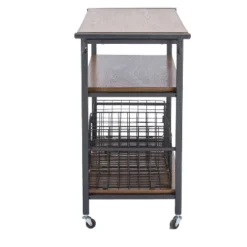 Lancashire Wood & Metal Kitchen Cart Brown - Baxton Studio -Baxton Studio Sale Shop GUEST f76ec6ca 8254 45bd 8738 8d2f7e686c61