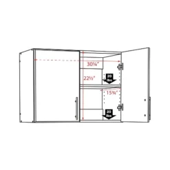 32" Elite Stackable Wall Cabinet - Prepac -Baxton Studio Sale Shop GUEST f799bce4 d947 4c91 b27c a265a967ef2b