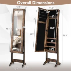 Tangkula Jewelry Mirrored Cabinet Armoire Organizer Storage Box W/ Stand Christmas Gift 17 Tangkula Jewelry Mirrored Cabinet Armoire Organizer Storage Box W/ Stand Christmas Gift -Baxton Studio Sale Shop GUEST f861ec4a ad85 413c 9daf c04c325628a4