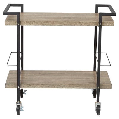 Maxwell Serving Cart Ash Veneer - OSP Home Furnishings 2 Maxwell Serving Cart Ash Veneer - OSP Home Furnishings - Image 2