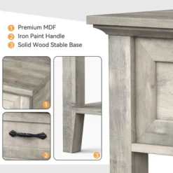 Whizmax Nightstand, End Table With Drawer, Side Table For Spaces, 2 Tiers Storage Shelves With Dresser, Bedside Table For Living Room, Bedroom 12 Whizmax Nightstand, End Table With Drawer, Side Table For Spaces, 2 Tiers Storage Shelves With Dresser, Bedside Table For Living Room, Bedroom -Baxton Studio Sale Shop GUEST f94e2d71 e66e 4724 8866 aedb63385ce4