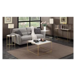 Gold Coast Faux Marble Console Table Gold - Breighton Home -Baxton Studio Sale Shop GUEST f99eff31 6bde 43c4 a5f5 db8ddcb6c29b