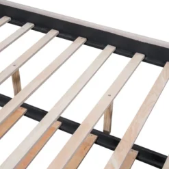 Queen/Full/Twin Size Teddy Fleece Upholstered Platform Bed With Trundle Bed And LED Lights-ModernLuxe 22 Queen/Full/Twin Size Teddy Fleece Upholstered Platform Bed With Trundle Bed And LED Lights-ModernLuxe -Baxton Studio Sale Shop GUEST f9a754cf 3bb1 46a2 a88c d684cae0a05f