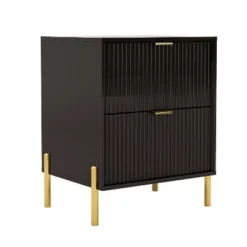 Festivo 3pc Modern Elegance 2 Drawer Nightstands And 5 Drawer Chest Set Black 15 Festivo 3pc Modern Elegance 2 Drawer Nightstands And 5 Drawer Chest Set Black -Baxton Studio Sale Shop GUEST fa099376 af34 490c 90bb a647774b45f4