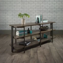 North Avenue TV Stand For TVs Up To 54" Smoked Brown - Sauder -Baxton Studio Sale Shop GUEST fa4eadb8 f708 4e42 be01 9ea6e5d331ba