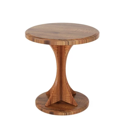 Resenkos Nightstand, Night Stand,Wood End Table, Round Sofa Side Table Vintage Nightstand,Rustic Brown 6 Resenkos Nightstand, Night Stand,Wood End Table, Round Sofa Side Table Vintage Nightstand,Rustic Brown - Image 6