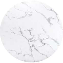 47.2" Lois Round Dining Table White - ZM Home -Baxton Studio Sale Shop GUEST fada650b 499f 43b7 9c61 a176578cd2fa