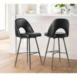Thadeo Modern Bar Stool,set Of 2 With Cutout Design | ARTFUL LIVING DESIGN 20 Thadeo Modern Bar Stool,set Of 2 With Cutout Design | ARTFUL LIVING DESIGN -Baxton Studio Sale Shop GUEST fb5d639a 320f 44cf 8b90 fc3709b34f62