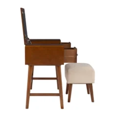 Viola Vanity Set Brown - Linon -Baxton Studio Sale Shop GUEST fb9d4375 987f 4ae7 82ee be8debf34376