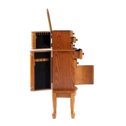 Marie Jewelry Armoire Oak - Powell Company -Baxton Studio Sale Shop GUEST fc080d4f ddd1 437c 91ee bc1ee9ab38cb