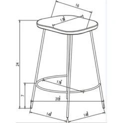 Metal Base Counter Height Barstools With Wood Seat Brown - Threshold™ Designed With Studio McGee 9 Metal Base Counter Height Barstools With Wood Seat Brown - Threshold™ Designed With Studio McGee -Baxton Studio Sale Shop GUEST fc6ba567 7d0a 4f6c a2d1 6fb42b1cfa64