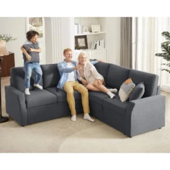 AMERLIFE 85 Inch Pull Out Sleeper Sofa Bed With Storage -Baxton Studio Sale Shop GUEST fcdd55fc 0f46 422f b5c5 dba8b3e2e564