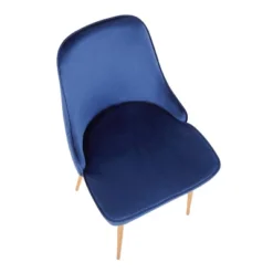 Set Of 2 Marcel Contemporary Dining Chair Gold/Blue Velvet - LumiSource -Baxton Studio Sale Shop GUEST fce69db9 98b6 4f00 9c8d 9d1b9a7cae3b