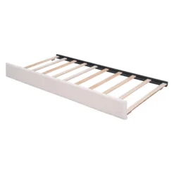 Queen/Full/Twin Size Teddy Fleece Upholstered Platform Bed With Trundle Bed And LED Lights-ModernLuxe 19 Queen/Full/Twin Size Teddy Fleece Upholstered Platform Bed With Trundle Bed And LED Lights-ModernLuxe -Baxton Studio Sale Shop GUEST fd09dae6 253a 47e0 894a 09633f3f103d