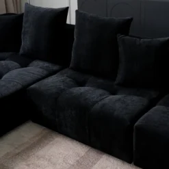 104" Modular Sectional Sofa Cloud Couch With 2 Ottoman,Linen Deep Seat Convertible Sofa For Living Room, Bedroom And Apartment -Baxton Studio Sale Shop GUEST fd0f4c57 590b 475a aa51 7bcf06c2885a