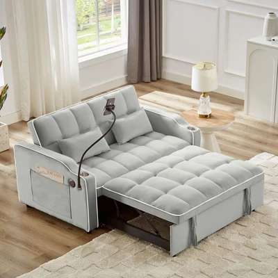 CAVINAS Sleeper Sofa Couch With Pullout Bed, Modern Sleeper Sofa, Adjustable Backrest Pull Out Sofa Bed Living Room 7 CAVINAS Sleeper Sofa Couch With Pullout Bed, Modern Sleeper Sofa, Adjustable Backrest Pull Out Sofa Bed Living Room - Image 7