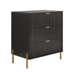 Festivo 4pc Modern Elegance Bedremm Chest And Dresser And 3 Drawer Nightstands Set -Baxton Studio Sale Shop GUEST fd4dff32 6d41 48b7 8ad5 7af7b622740a
