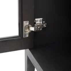 Modern Sideboard, Buffet Storage Cabinet With Tempered Glass Doors And Adjustable Shelves-ModernLuxe 24 Modern Sideboard, Buffet Storage Cabinet With Tempered Glass Doors And Adjustable Shelves-ModernLuxe -Baxton Studio Sale Shop GUEST fe05eafa 2820 40be 97e3 26d60efd96c3