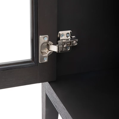 Modern Sideboard, Buffet Storage Cabinet With Tempered Glass Doors And Adjustable Shelves-ModernLuxe 12 Modern Sideboard, Buffet Storage Cabinet With Tempered Glass Doors And Adjustable Shelves-ModernLuxe - Image 12