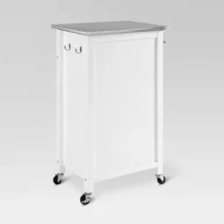 Savannah Stainless Steel Top Compact Kitchen Island Cart White - Crosley -Baxton Studio Sale Shop GUEST fe372e97 ca03 4c4b a582 8fa7a2e521c1