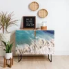 Bree Madden Breaking Shore Credenza Blue/Black - Deny Designs