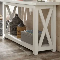 Seaside Lodge Console Table - Off White - Home Styles -Baxton Studio Sale Shop GUEST fe63ada8 6504 44dc 8dcd 134418dd8b2a