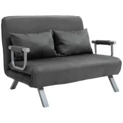 HOMCOM Convertible Sofa Bed Sleeper Chair, 5 Position Adjustable Backrest, Armchair Sleeper With Pillows, Leisure Chaise Lounge Couch 12 HOMCOM Convertible Sofa Bed Sleeper Chair, 5 Position Adjustable Backrest, Armchair Sleeper With Pillows, Leisure Chaise Lounge Couch -Baxton Studio Sale Shop GUEST fe6b19cc 33ba 4718 8436 d1c6e1f01539