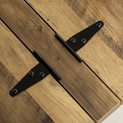 HOMCOM Farmhouse Coffee Table With Storage, Large Square Coffee Table For Living Room Furniture, Wooden Center Table With Flip-Top Lid 4 HOMCOM Farmhouse Coffee Table With Storage, Large Square Coffee Table For Living Room Furniture, Wooden Center Table With Flip-Top Lid - Image 4