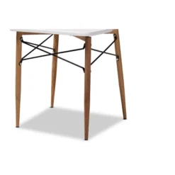 5pc Wayne White And Walnut Metal Dining Set Gray - Baxton Studio 9 5pc Wayne White And Walnut Metal Dining Set Gray - Baxton Studio -Baxton Studio Sale Shop GUEST fecd5c54 a6bc 4f88 b2a1 bbeac5de434f