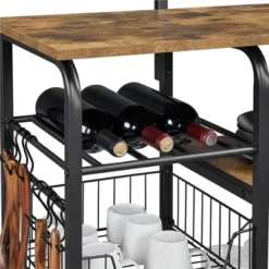 Yaheetech Kitchen Storage Shelves With 10 Hooks -Baxton Studio Sale Shop GUEST ff66b3d7 e13f 41ae 9f5d dc53c82d200b