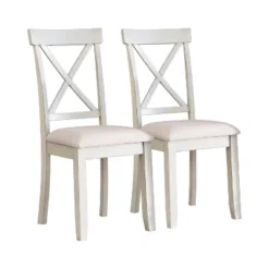 Set Of 2 Lafayette Wood Upholstered Dining Chairs - Vifah -Baxton Studio Sale Shop GUEST ff712995 1df4 479f 90dc 4be58ed96f15