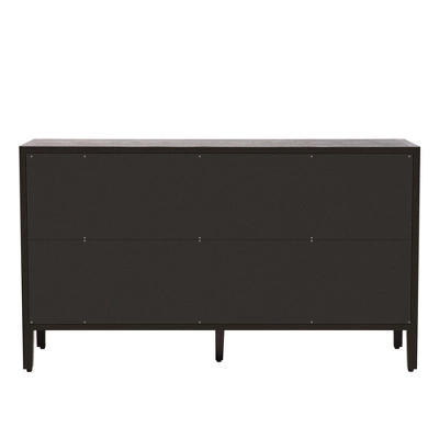 Modern Sideboard, Buffet Storage Cabinet With Tempered Glass Doors And Adjustable Shelves-ModernLuxe 7 Modern Sideboard, Buffet Storage Cabinet With Tempered Glass Doors And Adjustable Shelves-ModernLuxe - Image 7