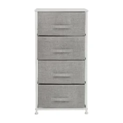 Flash Furniture 4 Drawer Wood Top Cast Iron Frame Vertical Storage Dresser With Easy Pull Fabric Drawers -Baxton Studio Sale Shop GUEST ff82ee8a f48e 4150 baac d94c9f874a2f