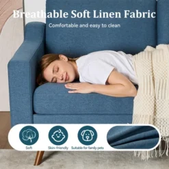 Vipbear 65.4" Loveseat Sofa,Comfy Love Seat Couches For Living Room,Mid Century Modern Small Couch For Bedroom Office With Spring Cushion -Baxton Studio Sale Shop GUEST ffa16032 e438 4ffa 81b1 59609ed45b80